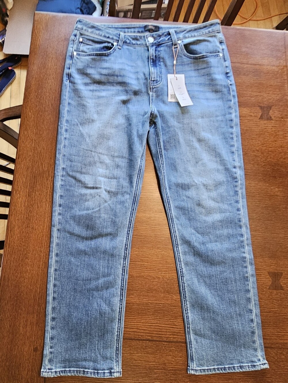 Quince Luna Stretch Slim Straight Crop 32 X 26